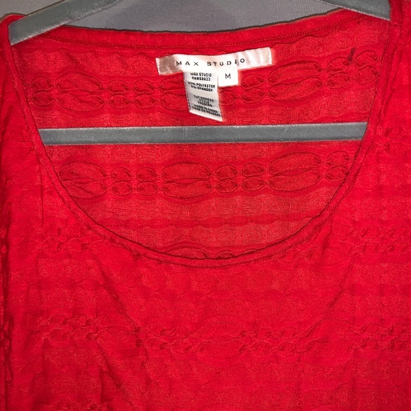 Max Studio Knockout Red Contour Dress - Medium - Picture 2 of 5